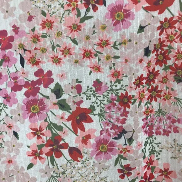 Charlie Paige Womens Cream Floral  Lace V Neck 3/4 Kimono Sleeve Swim Cover OS - Picture 7 of 9